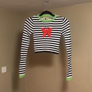 Cropped Unif butterfly sweater